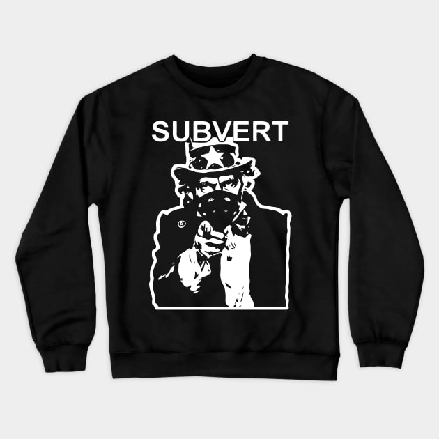 Anti-Government Crewneck Sweatshirt by ChatNoir01